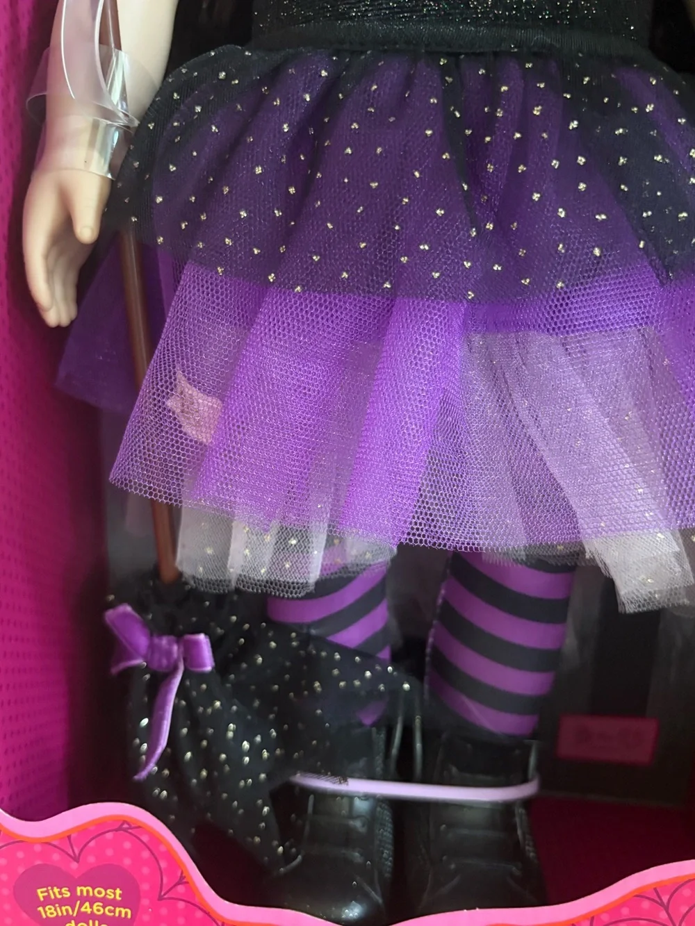 Our Generation Astrid Halloween Witch Doll Limited Edition with Broom *NEW*